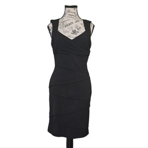 White House Black Market Black Midi Dress